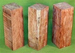 Blank #762 - Bubinga Solid Turning Blanks ~ 3 Each ~ 2" x 2" x 6 1/4" ~ $21.99